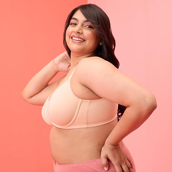 NYKD Casual Cotton Blend Bra for Women Wired, Non-Padded, Full Coverage Fit